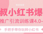 狼叔小红书爆款推广引流训练课4.0,手把手带你玩转小红书-第一资源库