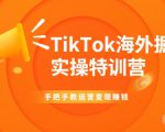 TikTok海外掘金实操特训营：手把手教运营变现赚钱-第一资源库