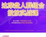 阿呆电商·达摩盘人群组合投放实战课，你以为推广不赚钱是技术问题，其实是你没有选好高价值消费客群-第一资源库